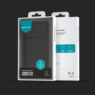 Etui Nillkin CamShield Pro Magnetic Case Apple iPhone 15 Pro Max czarne - Szkła hartowane na telefon - miniaturka - grafika 16
