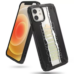 RINGKE Fusion X Design etui pancerny pokrowiec z ramką iPhone 12 mini czarny (Routine) (XDAP0020) XDAP0020 - Etui i futerały do telefonów - miniaturka - grafika 2