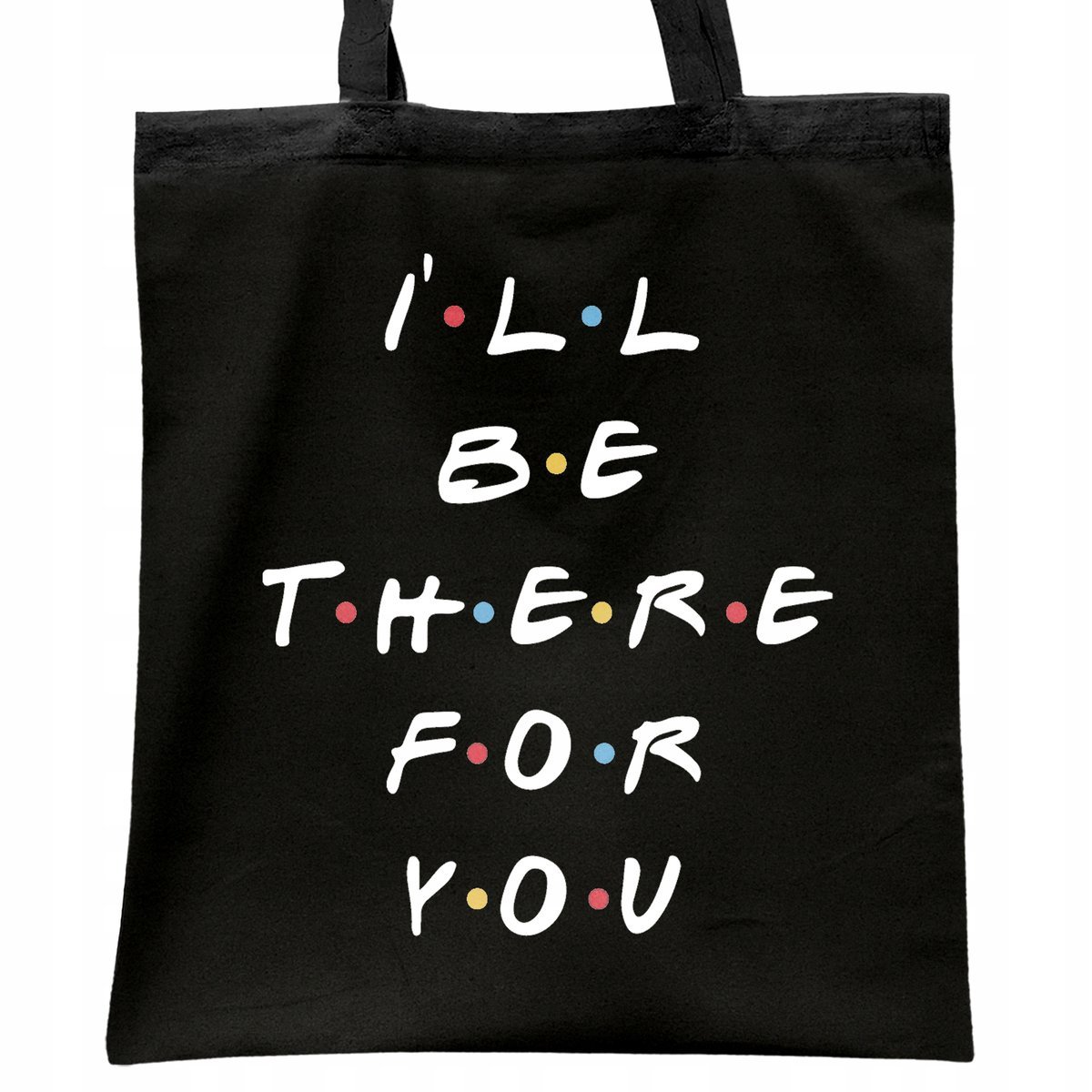 Torba bawełniana czarna na zakupy Friends Dla Fanów Serialu