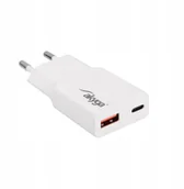 Ładowarki do telefonów - Akyga Ładowarka USB AK-CH-27 USB-A + USB-C PD 5-20V / max. 3A 30W Quick Charge 3.0 GaN - miniaturka - grafika 1