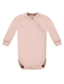 Body dla niemowląt - Poofi Body bawełniane długi rękaw Pudrowy, Rozmiar: 62 - miniaturka - grafika 1