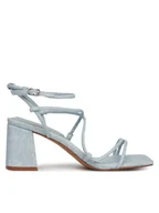 Sandały damskie - Aldo Sandały Harmonni 13990938 Niebieski - miniaturka - grafika 1