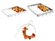 Akcesoria do grilla - GRILLMEISTER Zestaw szpikulców do grilla, stal nierdzewna - miniaturka - grafika 1