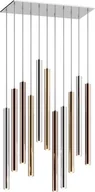 Lampy sufitowe - Lampa wisząca Zumaline LOYA Pendant P0461-11A-B5SC 11* 5 W LED 4950LM 3000 K chrome / french gold / antique copper metal - miniaturka - grafika 1