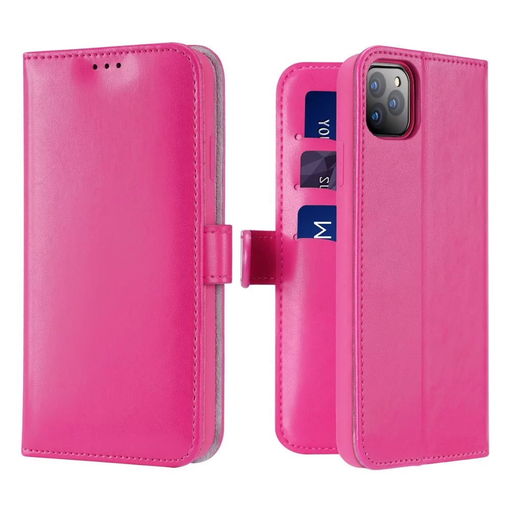 Dux Ducis Kado kabura etui portfel pokrowiec z klapką iPhone 11 Pro różowy Różowy