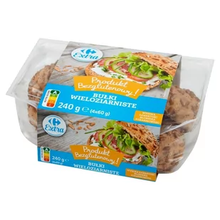 Carrefour Extra Bułki wieloziarniste 240 g (4 x 60 g) - Bułki - miniaturka - grafika 1