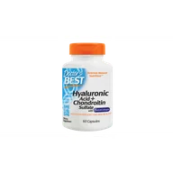 Witaminy i minerały dla sportowców - Doctor's Best Hyaluronic Acid + Chondroitin Sulfate With Biocell Collagen 60 Caps - miniaturka - grafika 1