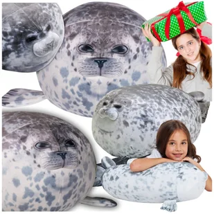 Foka pluszowa zabawka ryba maskotka poduszka miękka przytulanka xxl 60 cm - Maskotki i pluszaki - miniaturka - grafika 1