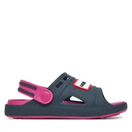 Buty dla dziewczynek - Klapki Hunter P4047539-DZ Granatowy - miniaturka - grafika 1