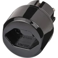 Inne akcesoria elektryczne - Adapter wtyczka podróżna gniazdo Szwajcaria wtyczka Euro czarny Brennenstuhl 1508480 - miniaturka - grafika 1