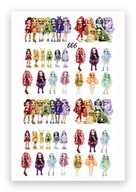 Zabawki kreatywne - 1szt TATUAŻE DZIARY ZMYWALNE DLA DZIECI NA URODZINY MONSTER HIGH LALKI 006 - miniaturka - grafika 1