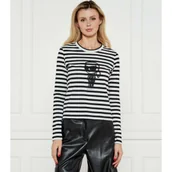Bluzki damskie - Karl Lagerfeld Bluzka IKON | Regular Fit - miniaturka - grafika 1