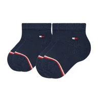 Skarpetki dla dzieci - Zestaw 2 par wysokich skarpet dziecięcych Tommy Hilfiger 701220516 Granatowy - miniaturka - grafika 1