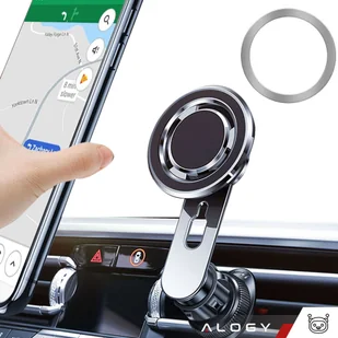 Uchwyt samochodowy Alogy MagSafe Airvent car holder do iPhone 14 13 12 do MagSafe na kratkę Czarny - Pozostałe akcesoria do telefonów - miniaturka - grafika 14