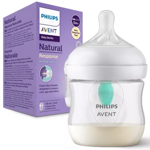 Philips Avent Butelka Natural Responsywna AirFree 125 ml 0m+ SCY670/01 RESPONSE - Butelki dla niemowląt - miniaturka - grafika 1