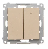 Wyłączniki światła i elektryczne - Kontakt Simon Ściemniacz do LED ściemnialnych klawiszowy Simon 55 - szampański mat - miniaturka - grafika 1