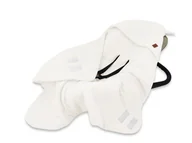 Koce i narzuty dla dzieci - Otulak - kocyk do wózka, fotelika samochodowego, MimiNu Soft, 90x90 cm, 0-3 lata, ECRU - miniaturka - grafika 1