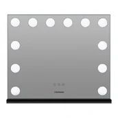 Lusterka do makijażu - Humanas Lusterko kosmetyczne HUMANAS HS-HM02 Czarny - miniaturka - grafika 1