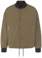 Kurtki męskie - Armani Exchange Męska kurtka zapinana na guziki, długie rękawy, kieszenie z przodu, prążkowany dekolt, Crocodile, XS - miniaturka - grafika 1