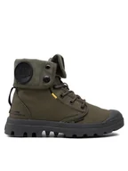 Botki męskie - Palladium Trapery Pampa Baggy Supply 77964-325-M Khaki - miniaturka - grafika 1