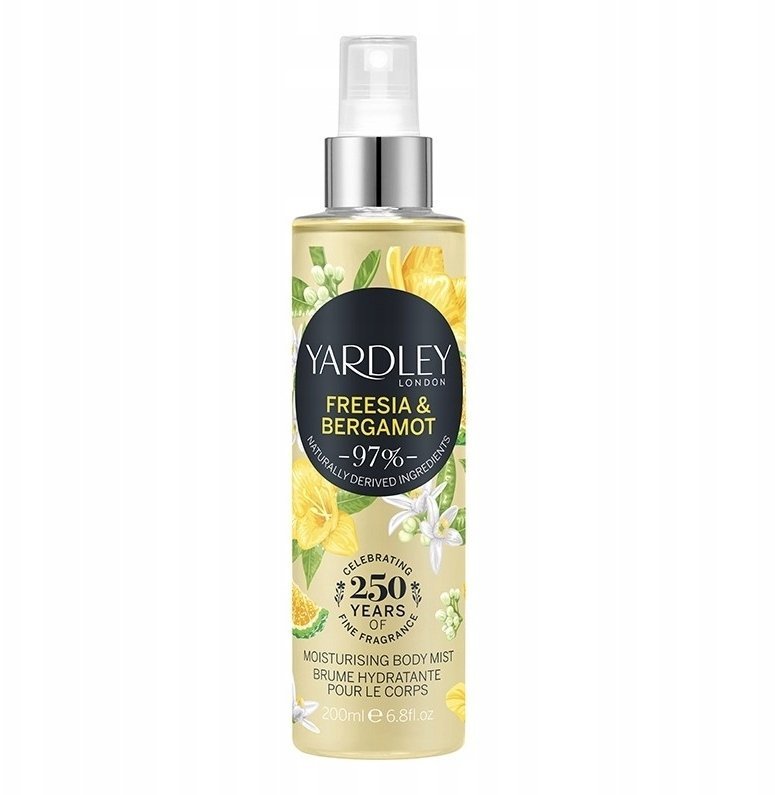 Yardley , Freesia and Bergamot, Scented Spray, For Women, 200 ml For Women