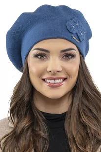 Vivisence 7006 Niebieski Uni Nakrycie Głowy Beret - Czapki damskie - miniaturka - grafika 1