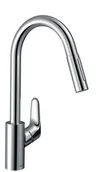 Baterie kuchenne - Hansgrohe Focus M41 - Bateria zlewozmywakowa Focus z wyciąganą wylewką, EcoSmart, chrom 31833000 - miniaturka - grafika 1