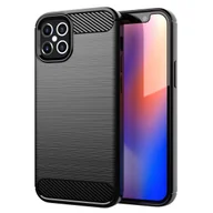 Etui i futerały do telefonów - Etui Cadorabo do Apple iPhone 12 PRO MAX w kolorze czarnym ochronne etui z TPU na telefon komórkowy - miniaturka - grafika 1