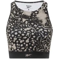 Biustonosze - Damski Stanik sportowy REEBOK MODERN SAFARI BRALETTE HB1056 – Czarny - miniaturka - grafika 1