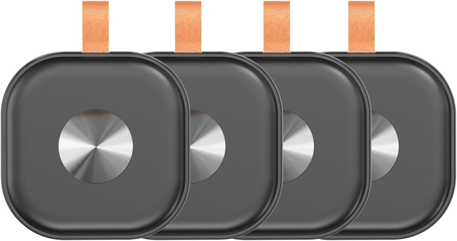 Smart Tag Vingnut Tracker do Kluczy, Bagażu i Portfela, 4 szt. Black