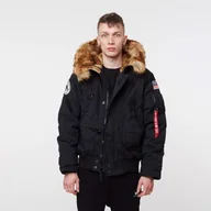 Kurtki męskie - Alpha Industries POLAR JACKET SV BLACK - miniaturka - grafika 1
