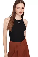 Body - Trendyol Damskie body z dzianiny, Czarny, 38 - miniaturka - grafika 1