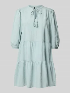 Sukienka tunikowa o luźnym kroju z czystej bawełny model ‘PRETTY’ - Sukienki - miniaturka - grafika 1