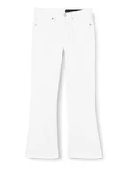 Spodnie damskie - Armani Exchange J62 Flare Capri dżinsy damskie, biały, 28 - miniaturka - grafika 1
