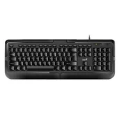 Klawiatury - Genius KB-118 Elegant black Biurowa, odporna na zalanie - miniaturka - grafika 1