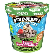 Lody i desery lodowe - Ben & Jerry's Berry Revolutionary Wegańskie lody 427 ml - miniaturka - grafika 1