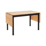 Stoły - Rozkładany stół sosnowy z czarną konstrukcją Bonami Essentials Brisbane, 120(200)x70 cm - miniaturka - grafika 1