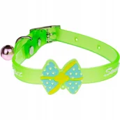 Obroże dla kotów - Obroża dla kota z dzwoneczkiem i KOKARDKĄ gumowa - miniaturka - grafika 1