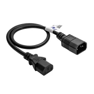 Kable komputerowe i do monitorów - Akyga AK-PC-14A kabel zasilające Czarny 0,5 m C14 panel C13 panel - miniaturka - grafika 1