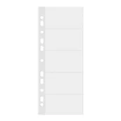 Segregatory - Donau Wkłady do wizytownika ringowego 250 wizytówek bezbarwne 25 szt - miniaturka - grafika 1