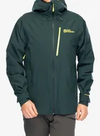 Kurtki narciarskie - Kurtka z membraną Jack Wolfskin Eagle Peak 2L Jacket - black olive - miniaturka - grafika 1