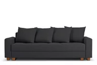 Sofy i kanapy - Sofa 3 REVO ciemny szary, 226x97x97, tkanina - miniaturka - grafika 1