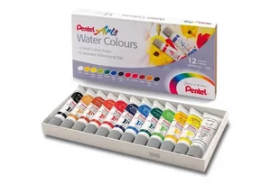 Pentel Farba akwarelowa WFRS-12 12 kolorów - Przybory szkolne - miniaturka - grafika 1