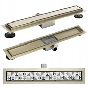 Odpływy liniowe - Odpływ Liniowy Szampański Złoty 90 GWAR 10 LAT REA - miniaturka - grafika 1