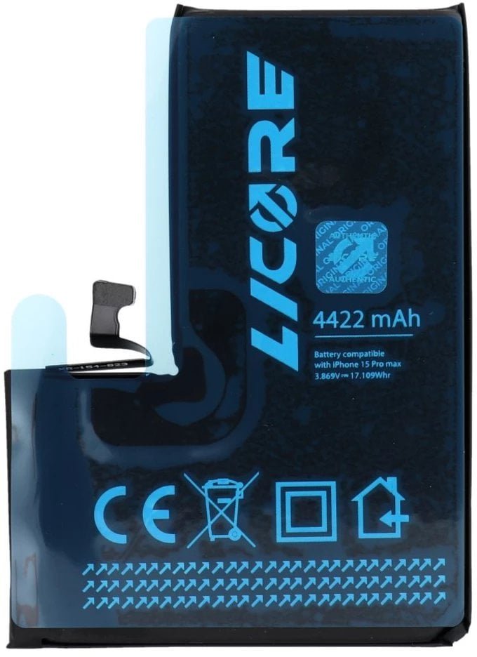 LICORE bateria do IPHONE 15 Pro Max 4422 mAh