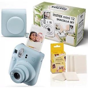 Aparat FUJIFILM Instax mini 12 Shacolla Set (etui + ramki Shacolla) Niebieski - Aparaty natychmiastowe - miniaturka - grafika 1