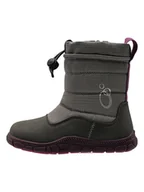 Botki damskie - lamino Botki zimowe w kolorze szarym do chodzenia na boso - miniaturka - grafika 1