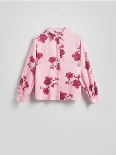 Reserved - Wzorzysta koszula z wiskozy - wielobarwny - Koszule damskie - miniaturka - grafika 1