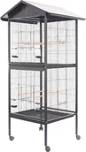Klatki i wyposażenie dla ptaków - ZOLUX Woliera dla ptaków CHIC DUO czarna H165 - miniaturka - grafika 1