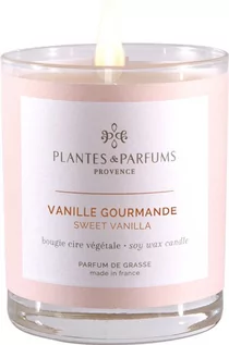 Świece - PLANTES&PARFUMS PROVENCE Świeca zapachowa perfumowana 180g - Sweet Vanilla - Słodka Wanilia - grafika 1